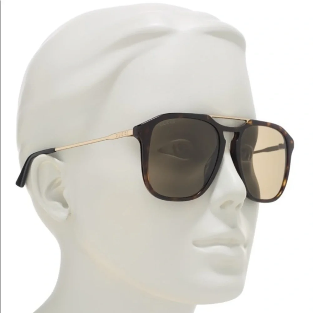 New Gucci 55mm brow bar sunglasses